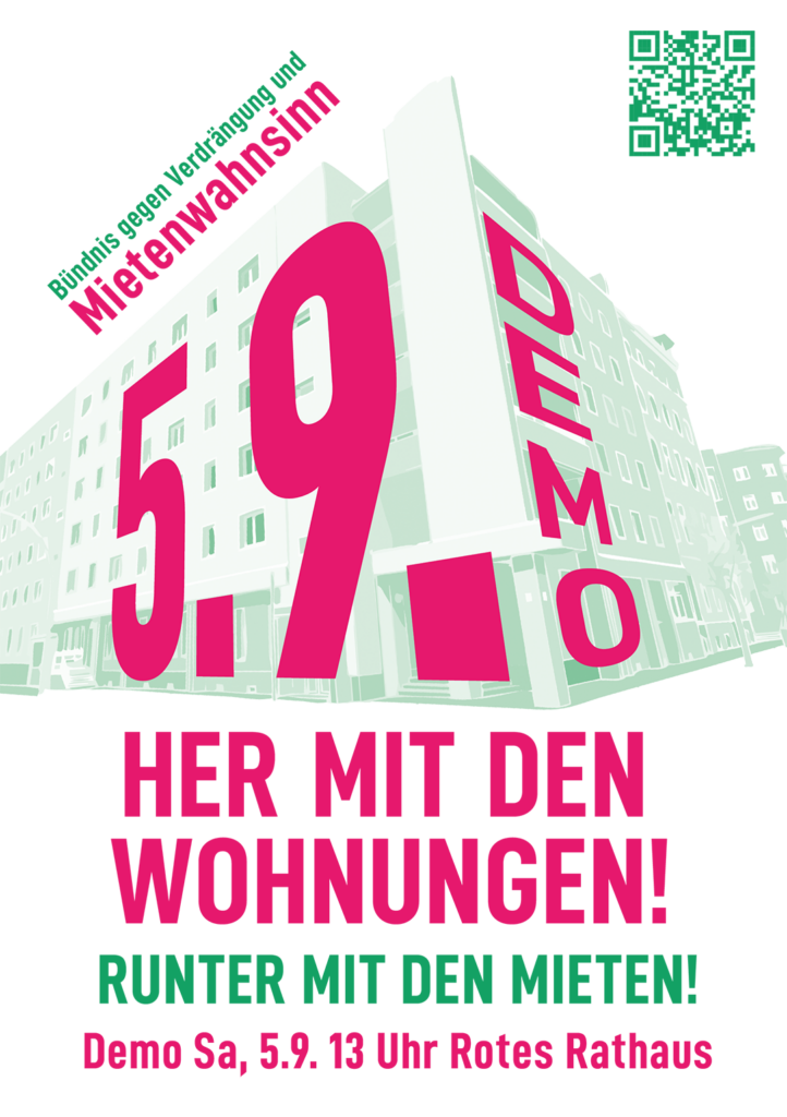 Flyer für die Demo am 5.9.